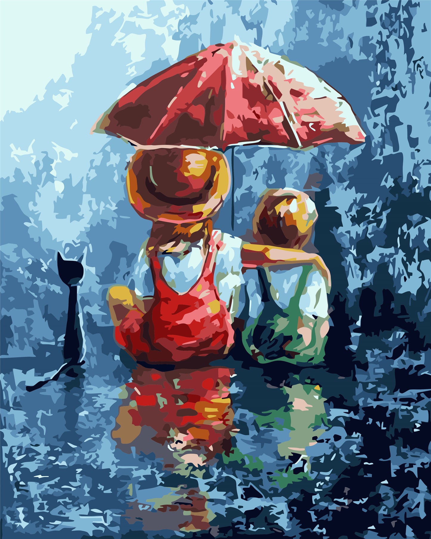 Porträt Malen nach Zahlen WH-80638