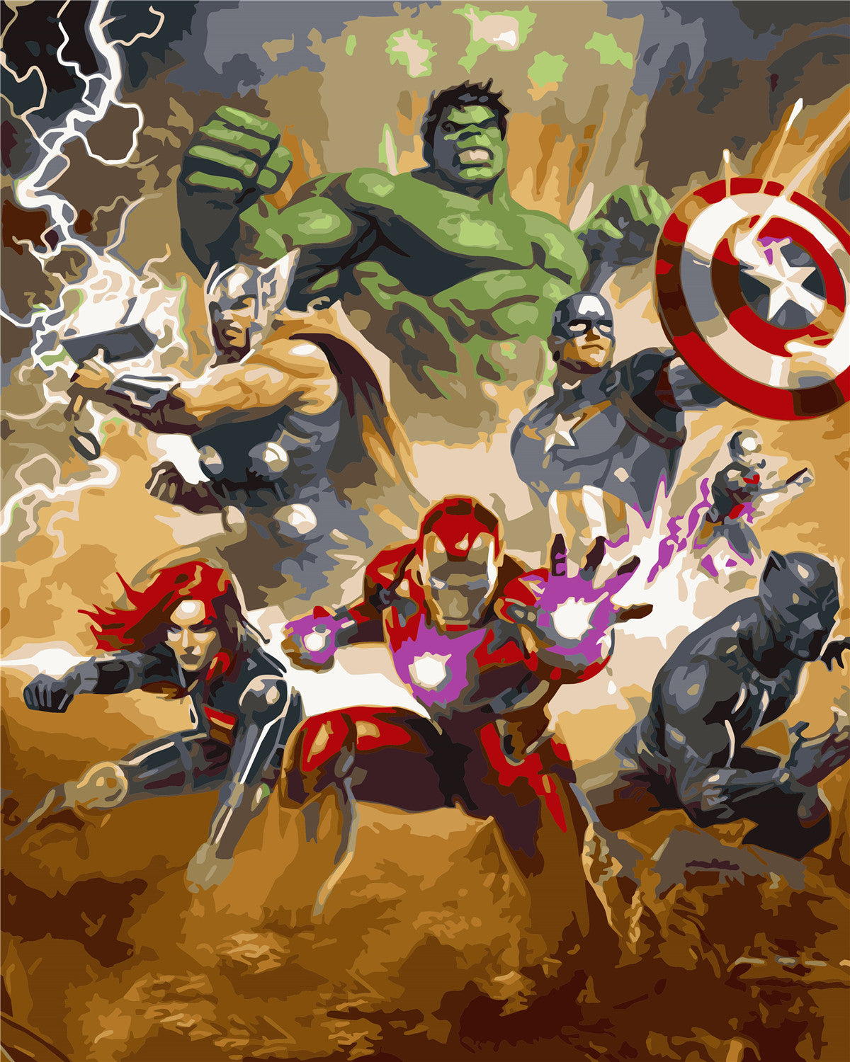 Movie Paint By Numbers Kits UK WH-80639