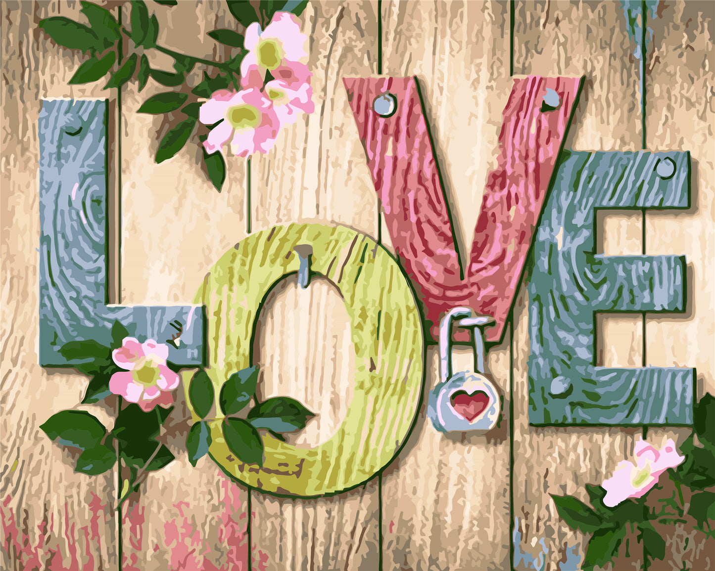 Beliebtes Muster Malen nach Zahlen WH-80642