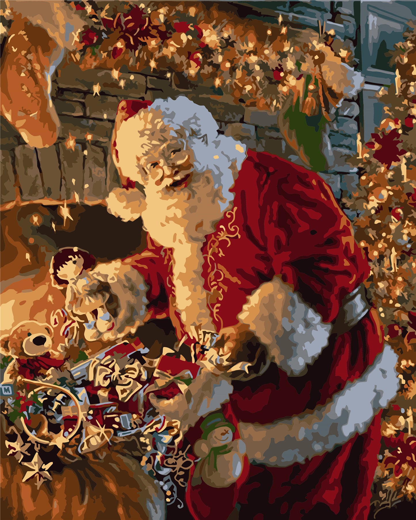 Weihnachten Malen nach Zahlen WH-80655