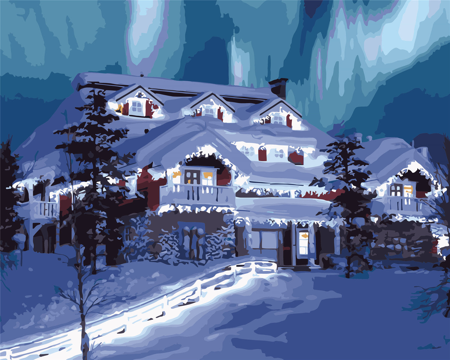 Weihnachten Malen nach Zahlen WH-80668