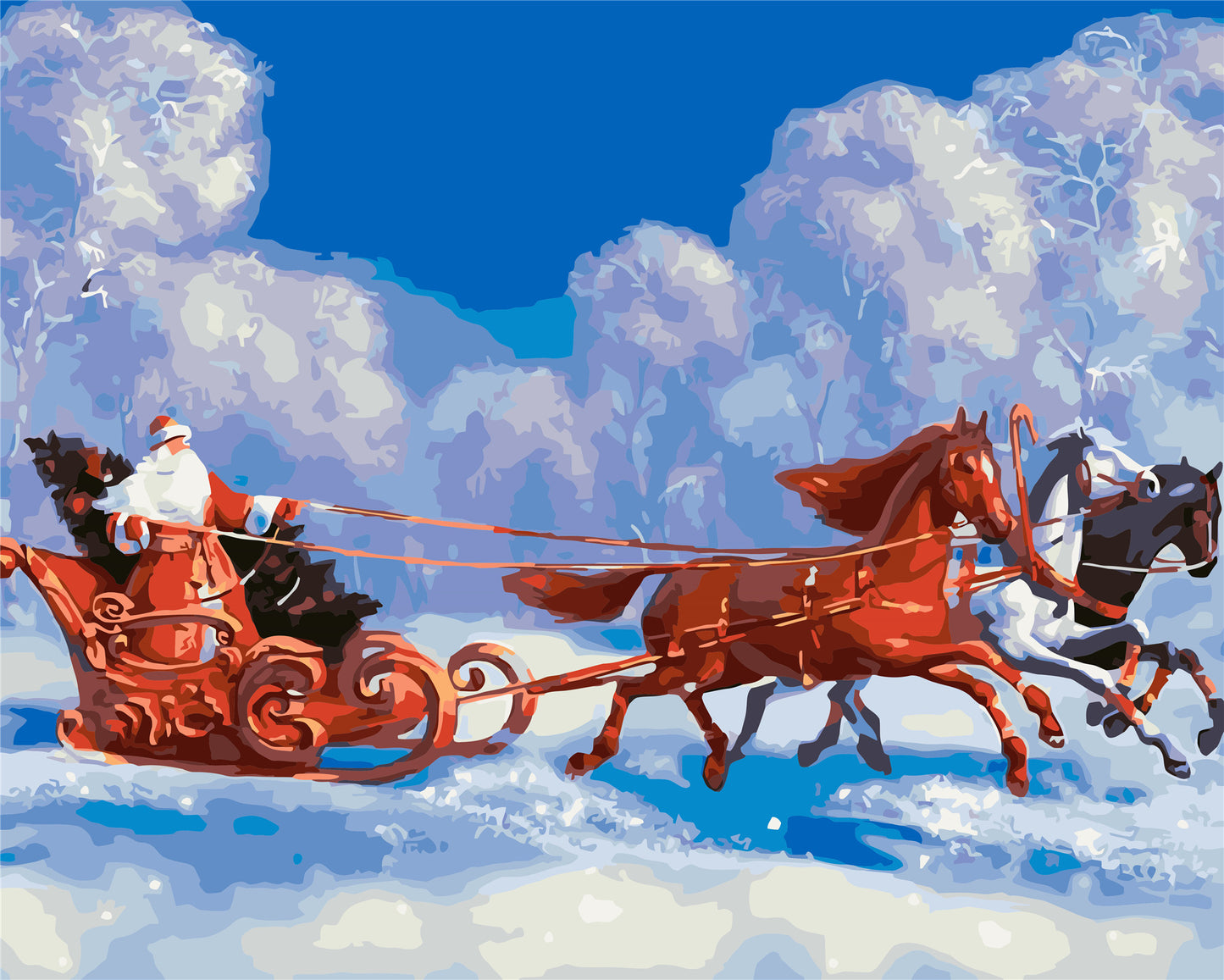 Weihnachten Malen nach Zahlen WH-80670