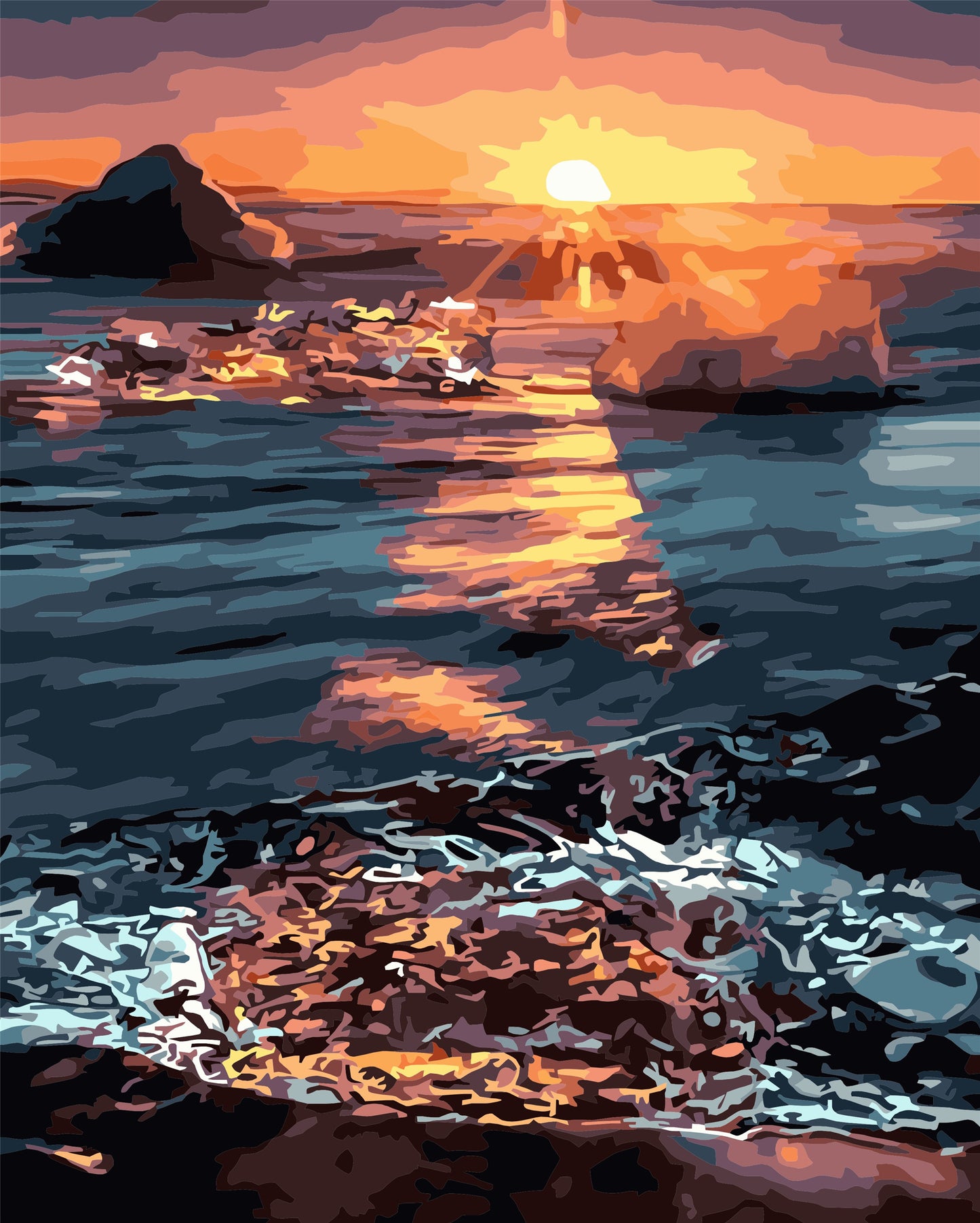 Landschaft Malen nach Zahlen Für Erwachsene WH-80699