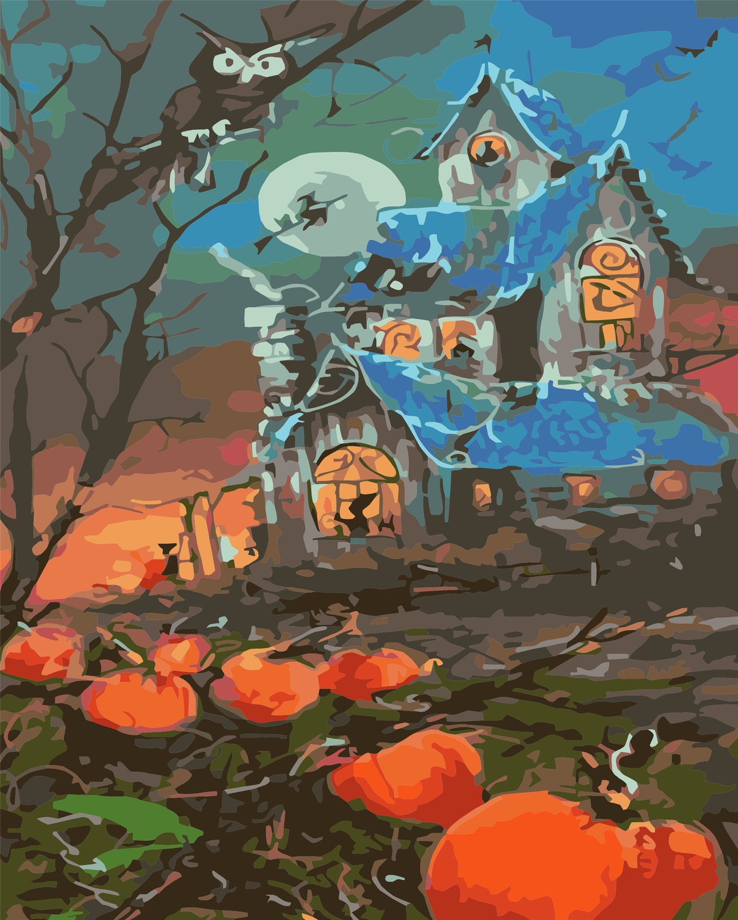 Cartoon & Mystical Malen nach Zahlen WH-80700