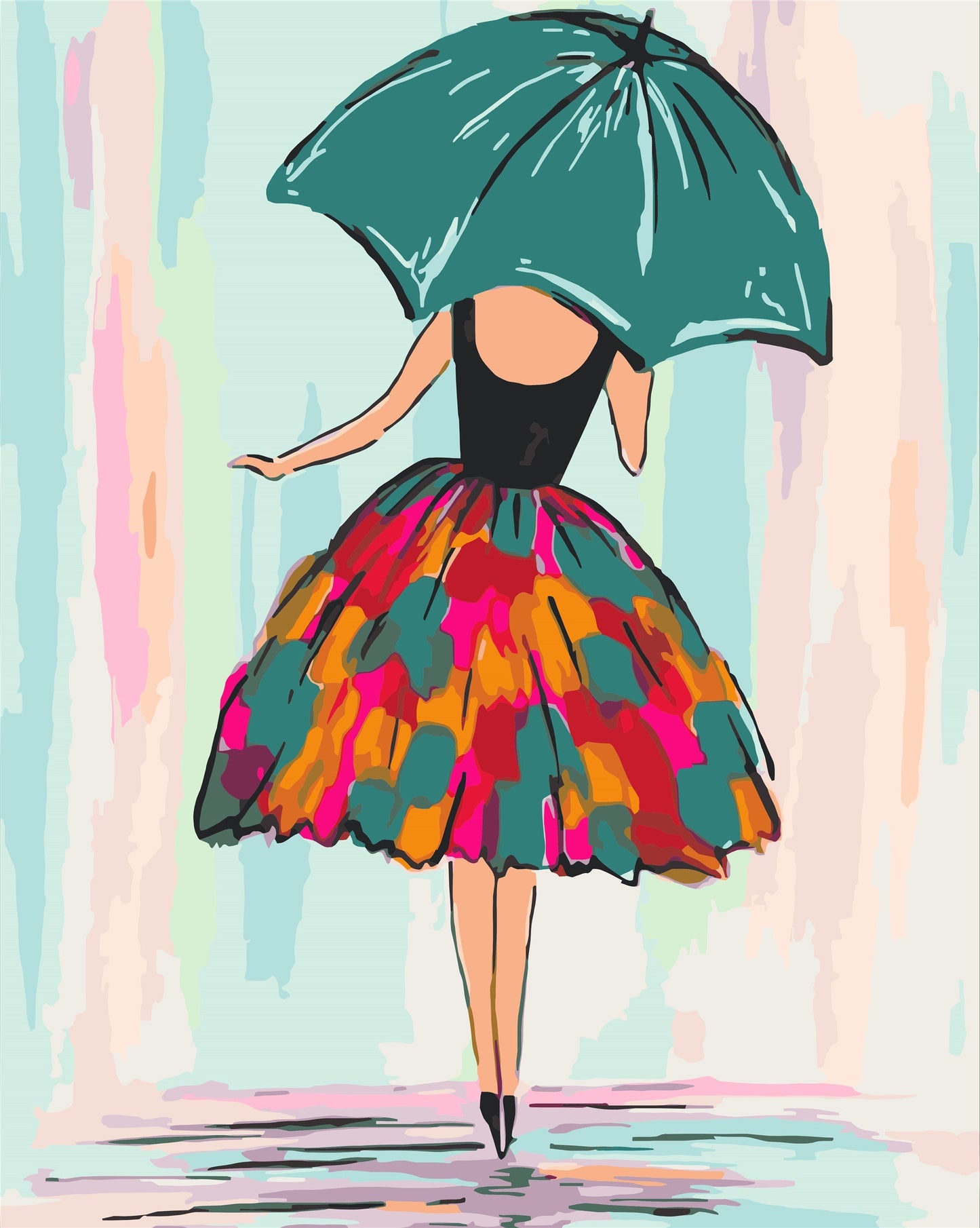 Porträt Malen nach Zahlen WH-80703