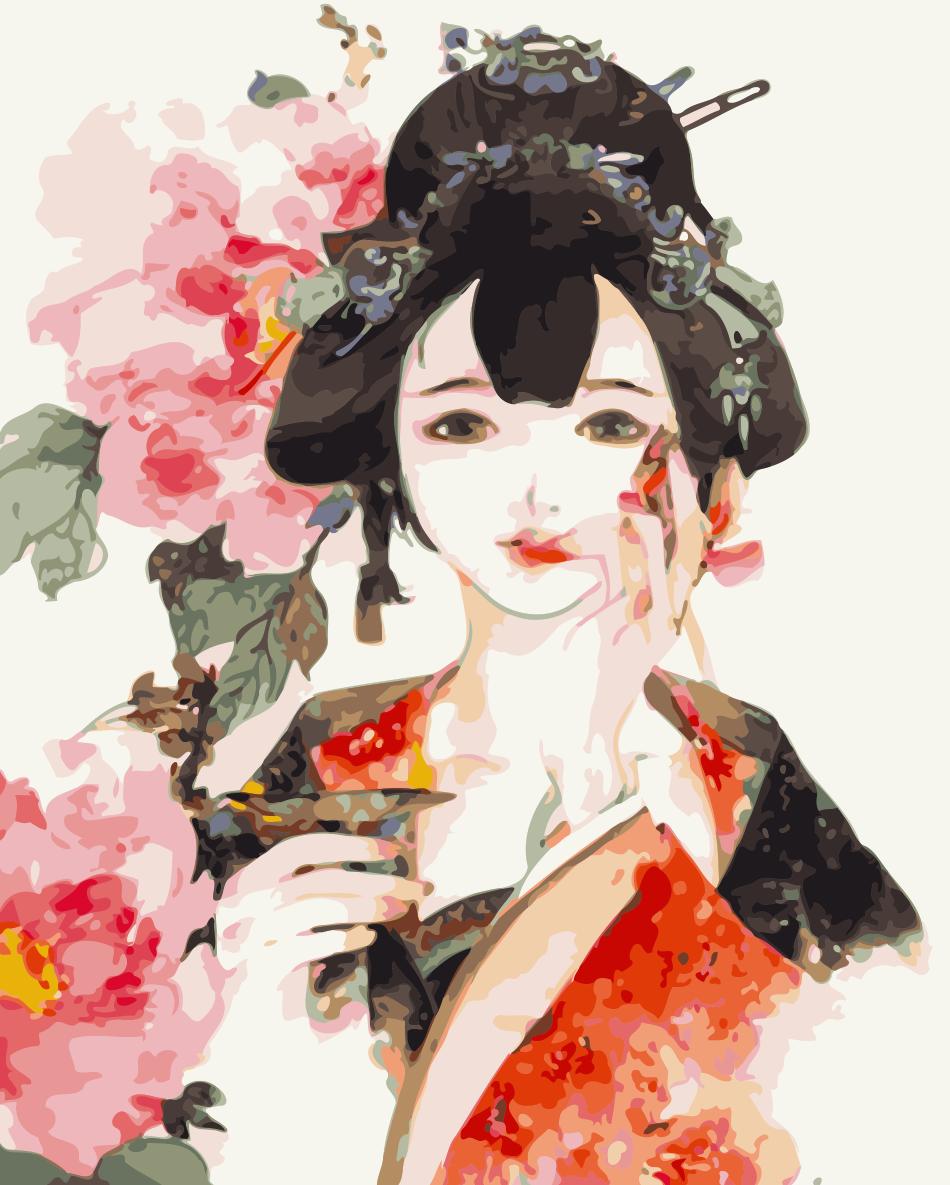 Porträt Malen nach Zahlen WH20805