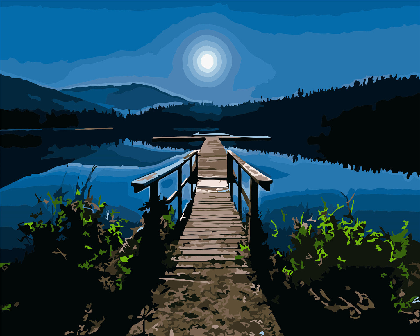 Landschaft Malen nach Zahlen Für Erwachsene WH6161