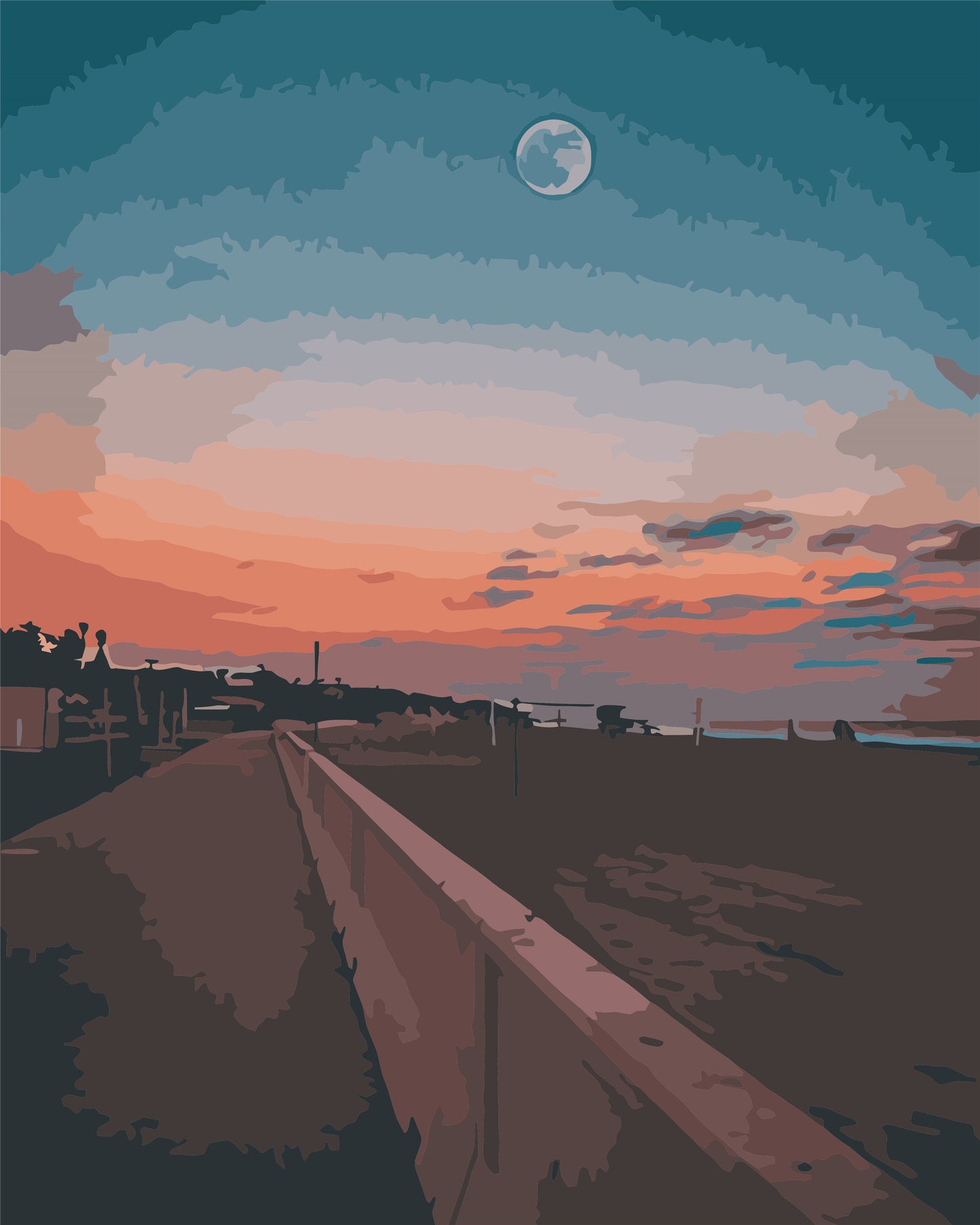 Landschaft Malen nach Zahlen Für Erwachsene WH6162