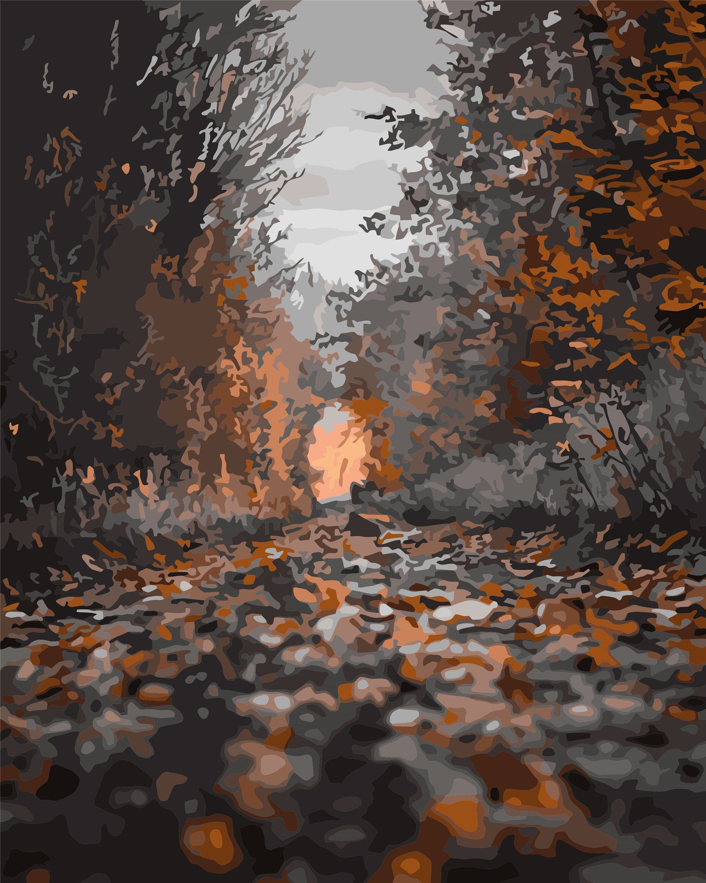 Baum Malen nach Zahlen Für Erwachsene WH6171