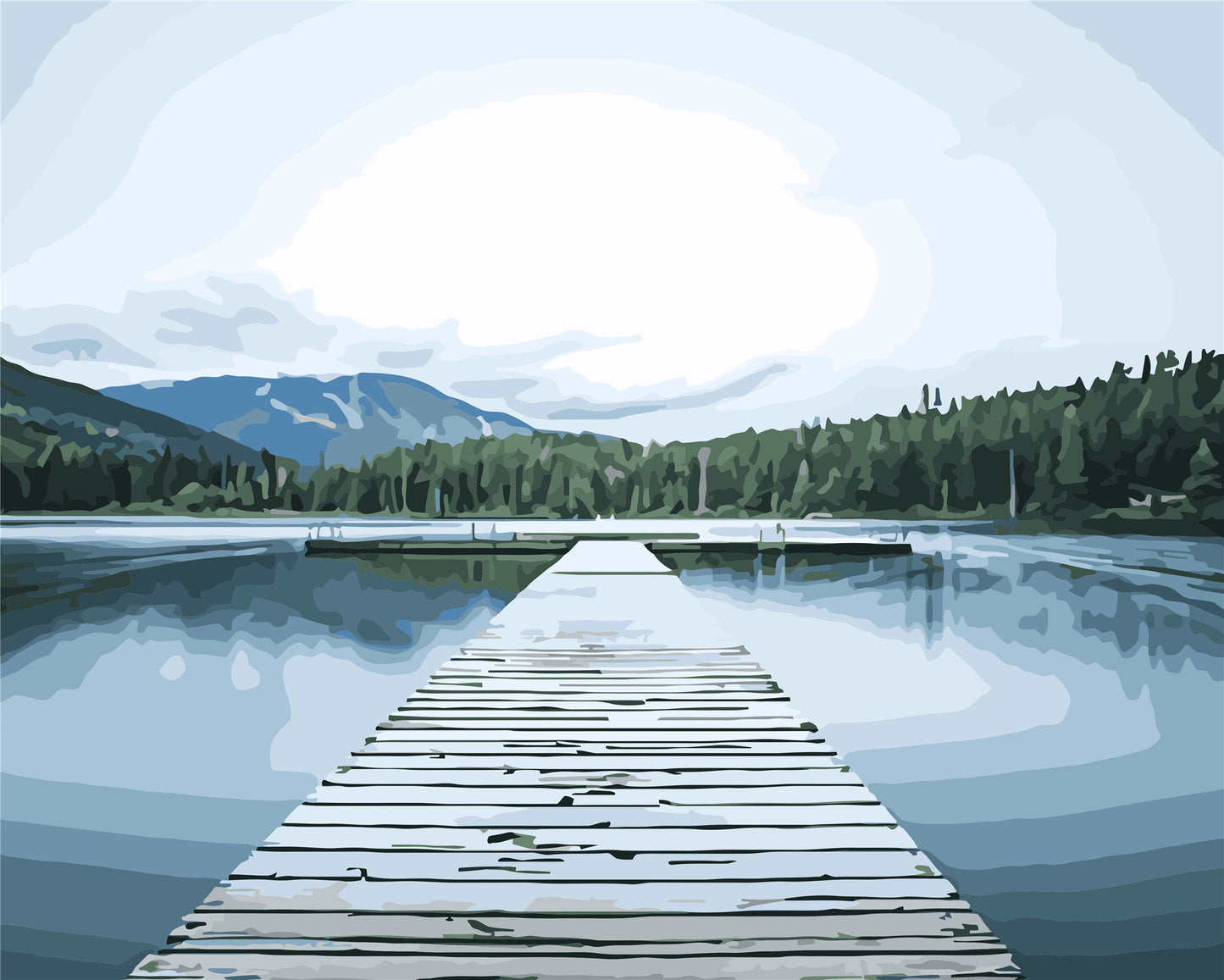 Landschaft Malen nach Zahlen Für Erwachsene WH6180