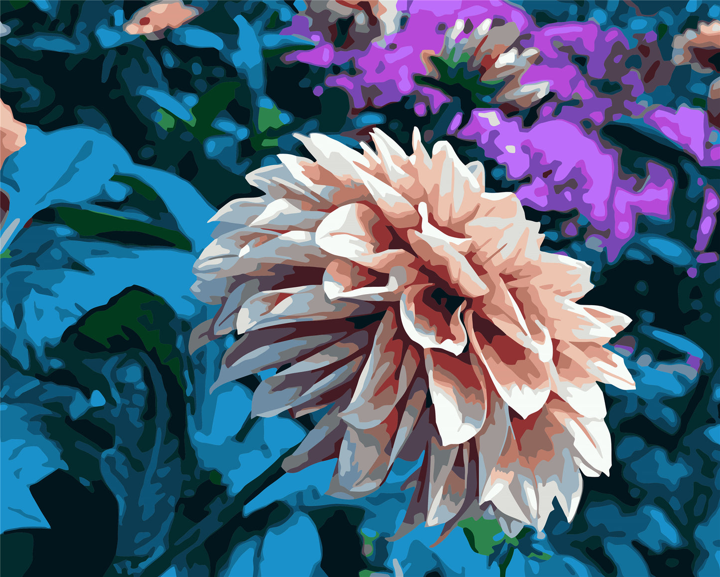 Blume Malen nach Zahlen WH6194