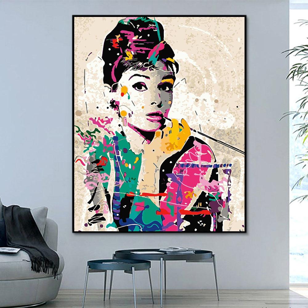 Porträt Dame Malen Nach Zahlen Für Erwachsene HQD1341