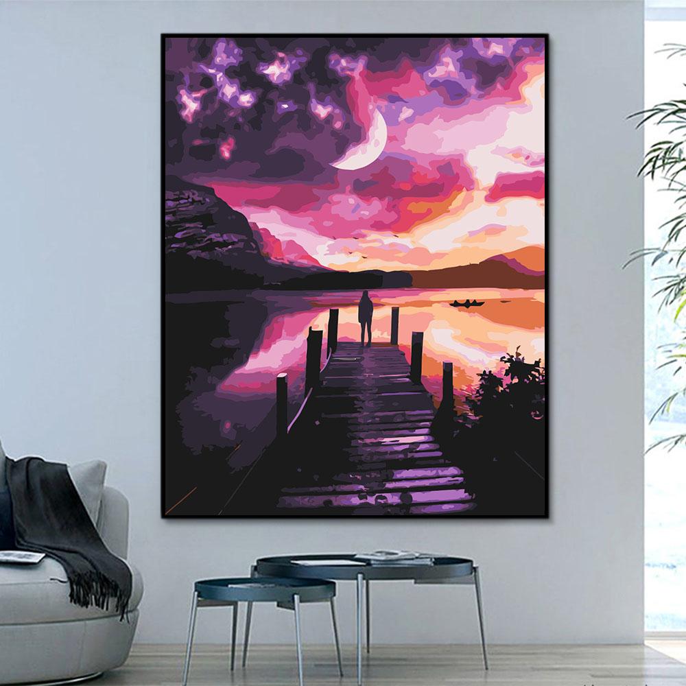 Natürlich Brücke Malen Nach Zahlen Für Erwachsene HQD1335