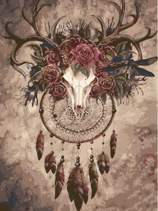 Tier Hirsch Malen Nach Zahlen Für Erwachsene HQD1379