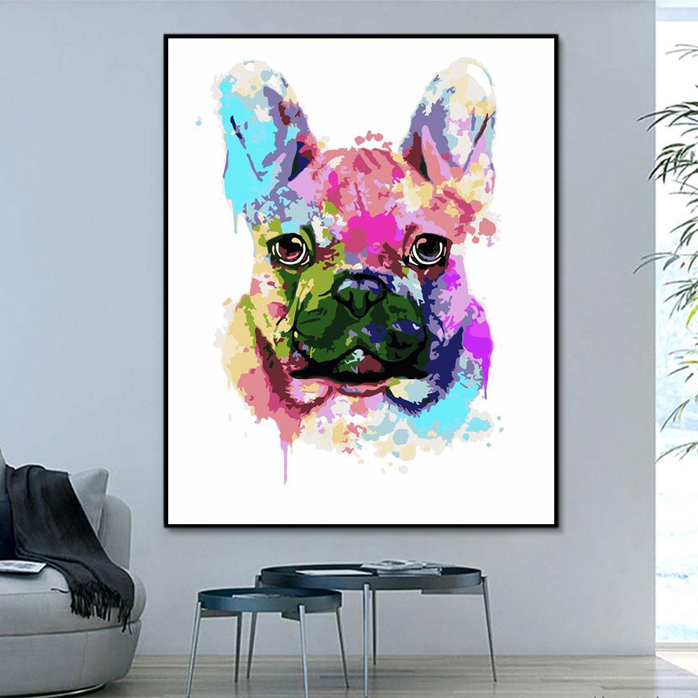 Hund & Katze Malen Nach Zahlen Für Kinder HQD1329