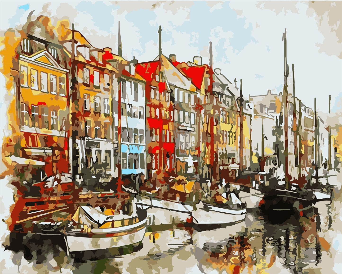 Stadt Malen nach Zahlen WM-333