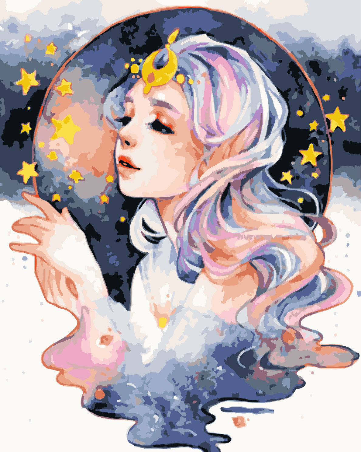 Porträt Malen nach Zahlen WM-336