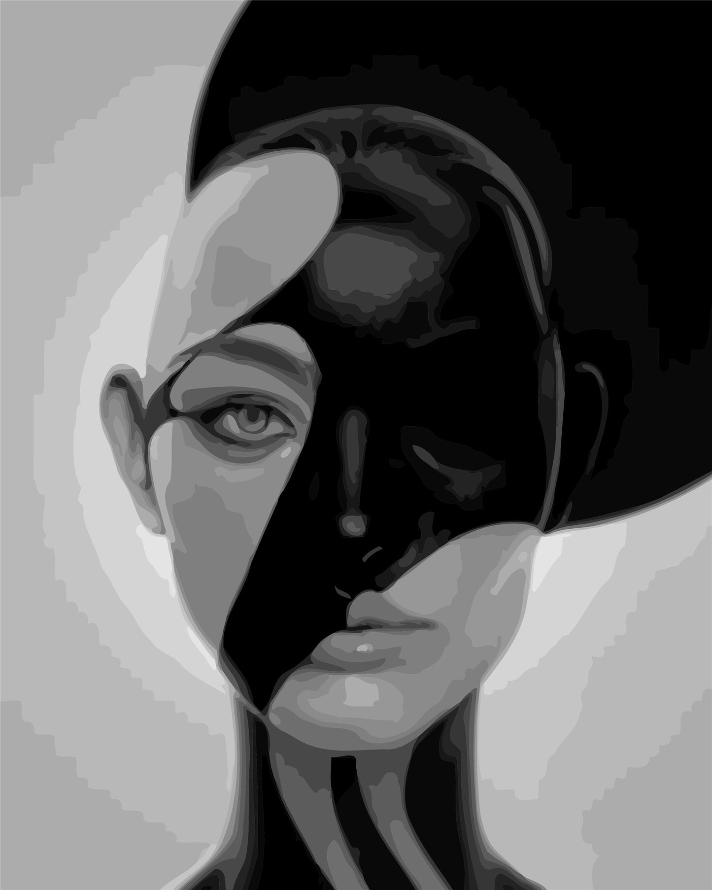 Porträt Malen nach Zahlen WM-344