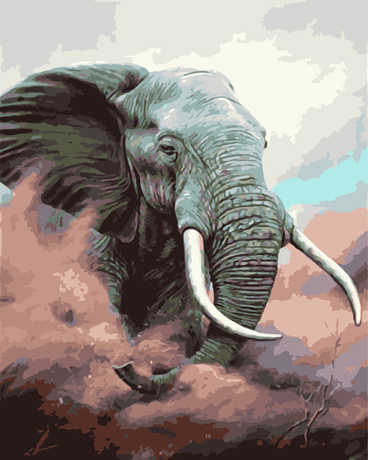 Tier Malen nach Zahlen WM-362