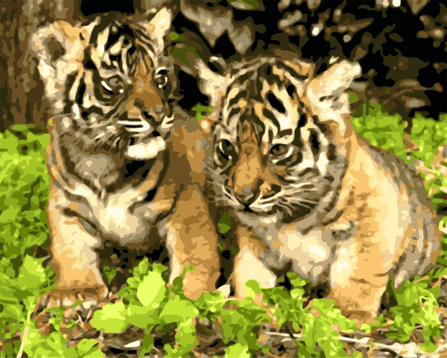 Tier Malen nach Zahlen WM-366