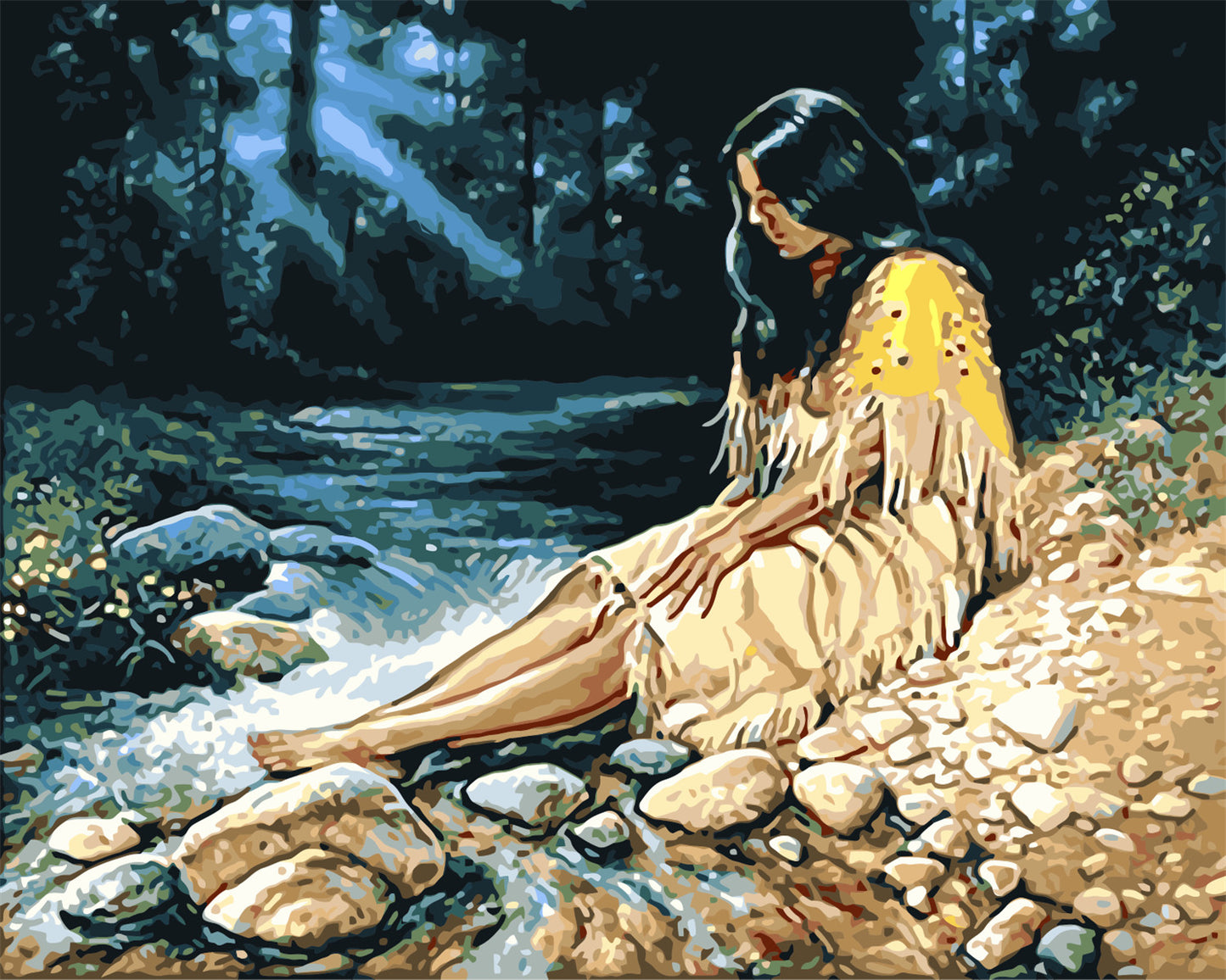 Porträt Malen nach Zahlen WM-371