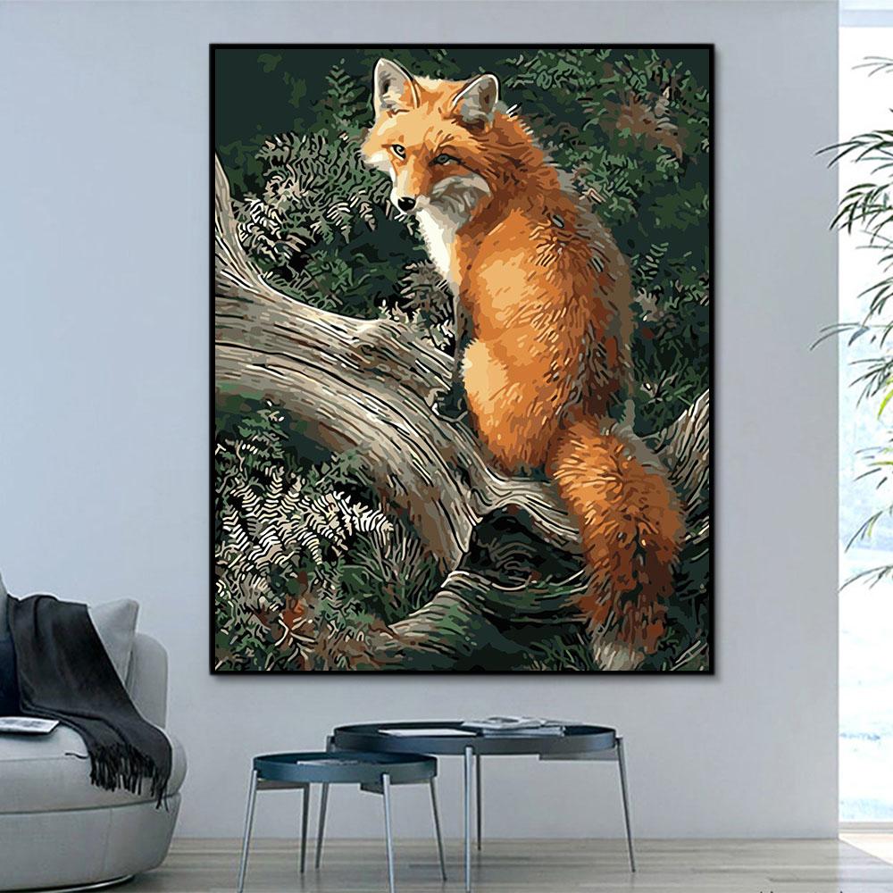 Tier Fuchs Malen Nach Zahlen Für Erwachsene HQD1247