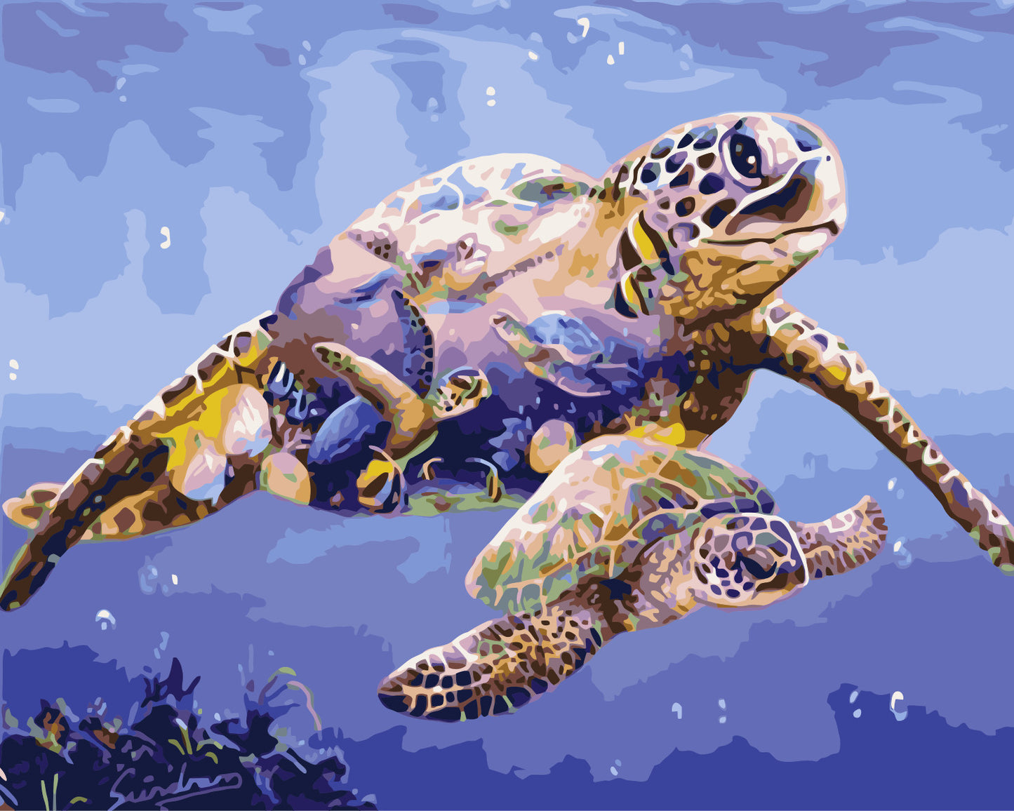 Tier Malen nach Zahlen WM-390