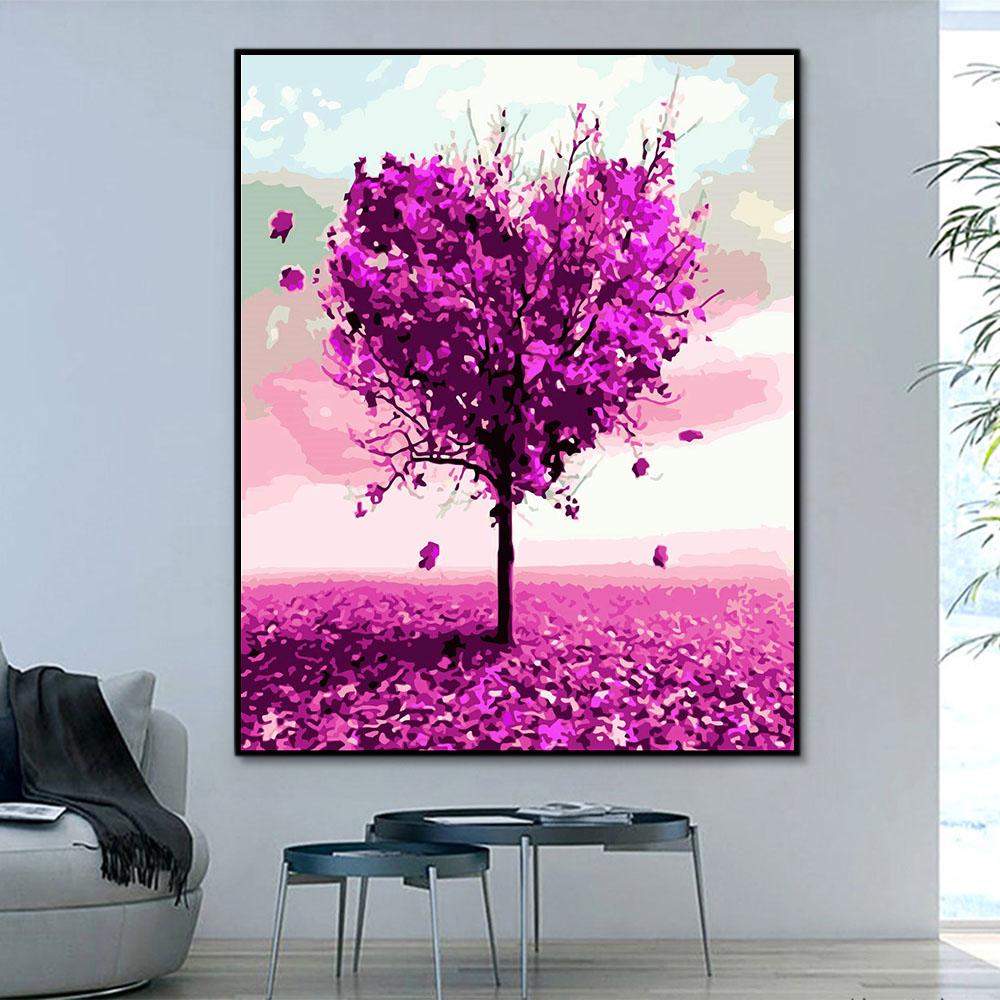 Baum Malen Nach Zahlen Für Erwachsene HQD1203