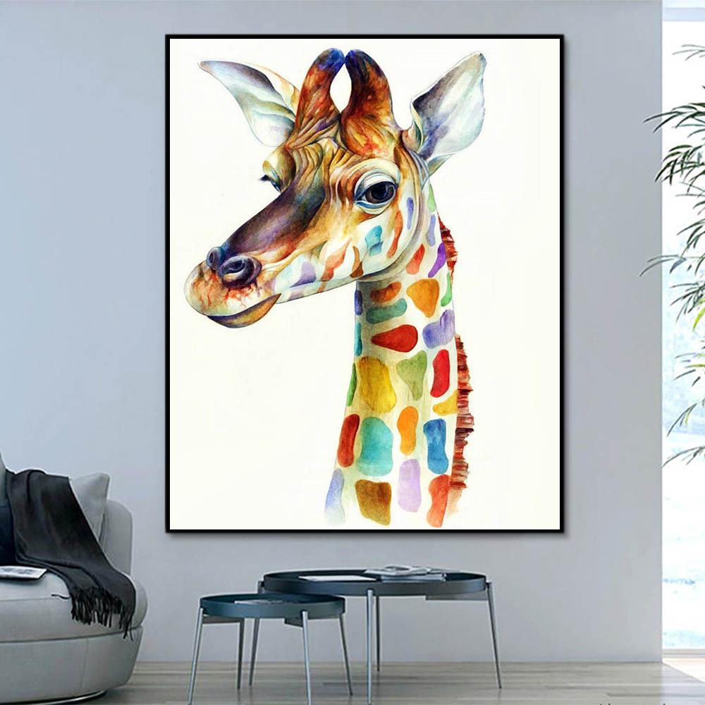 Tier Giraffe Malen Nach Zahlen Für Erwachsene HQD1244