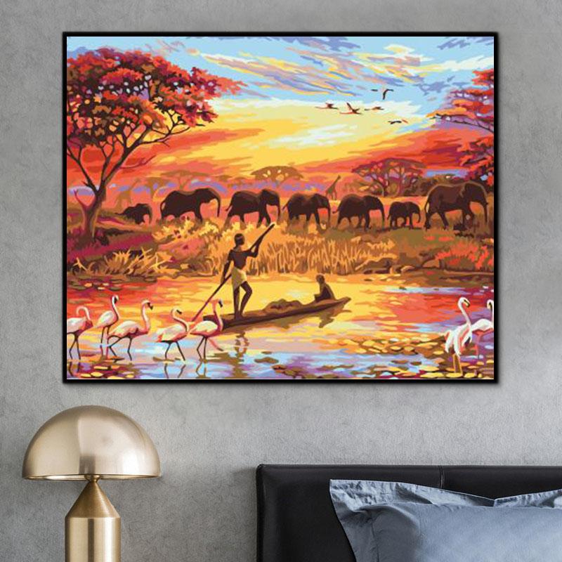 Natürlich Wald Malen Nach Zahlen Für Erwachsene HQD1332