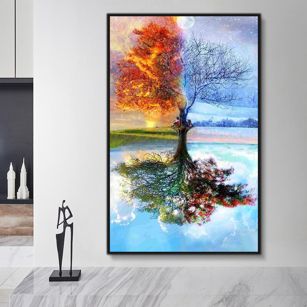 Baum Malen Nach Zahlen Für Erwachsene HQD1202