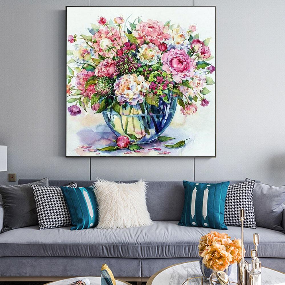 Blume Flasche Blume Malen Nach Zahlen Für Erwachsene HQD1209