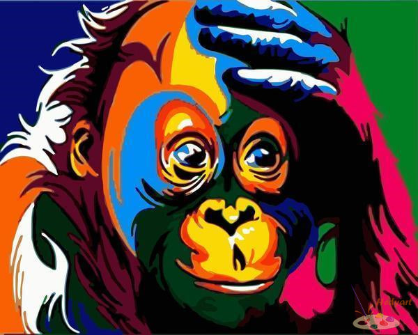 Tier Malen nach Zahlen WM677