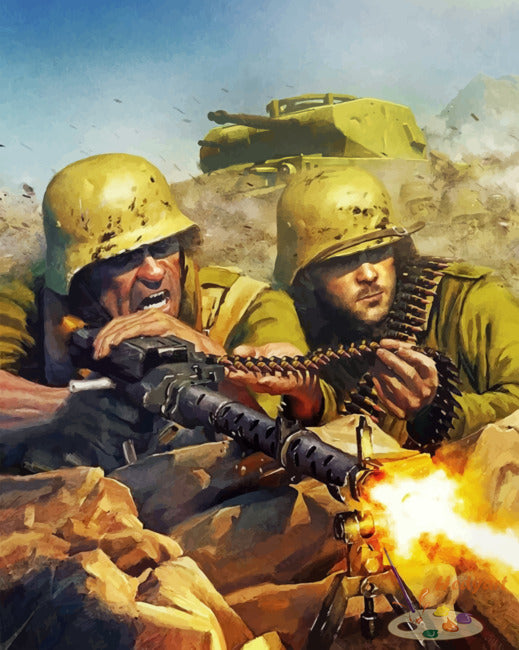 Militär Malen nach Zahlen WR7619