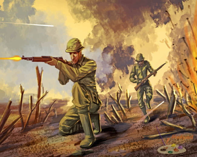 Militär Malen nach Zahlen WR7623