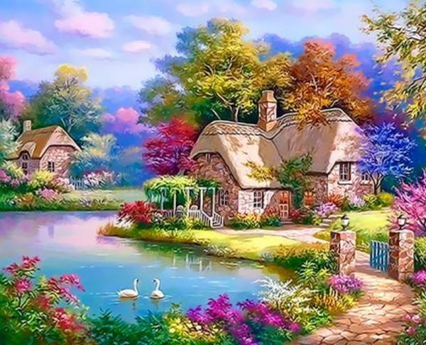 Landschaft Malen nach Zahlen XQ3309