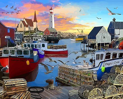 Landschaft Malen Nach Zahlen XQ3912