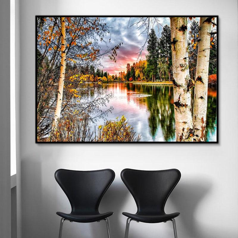 Natürlich See Malen Nach Zahlen Für Erwachsene Y5222