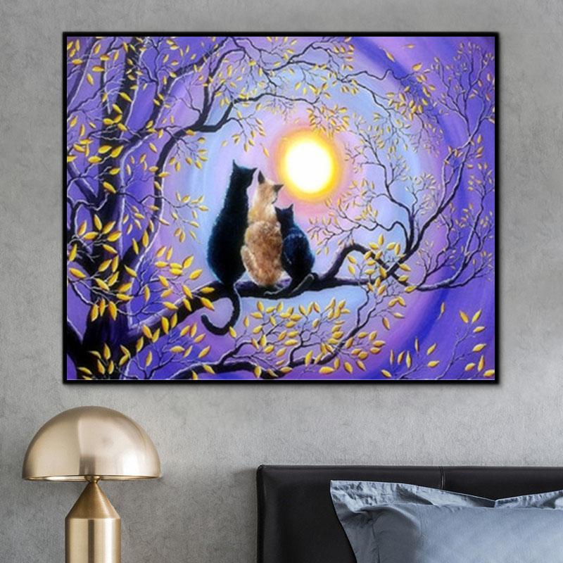 Hund & Katze Malen Nach Zahlen Für Kinder Y5259