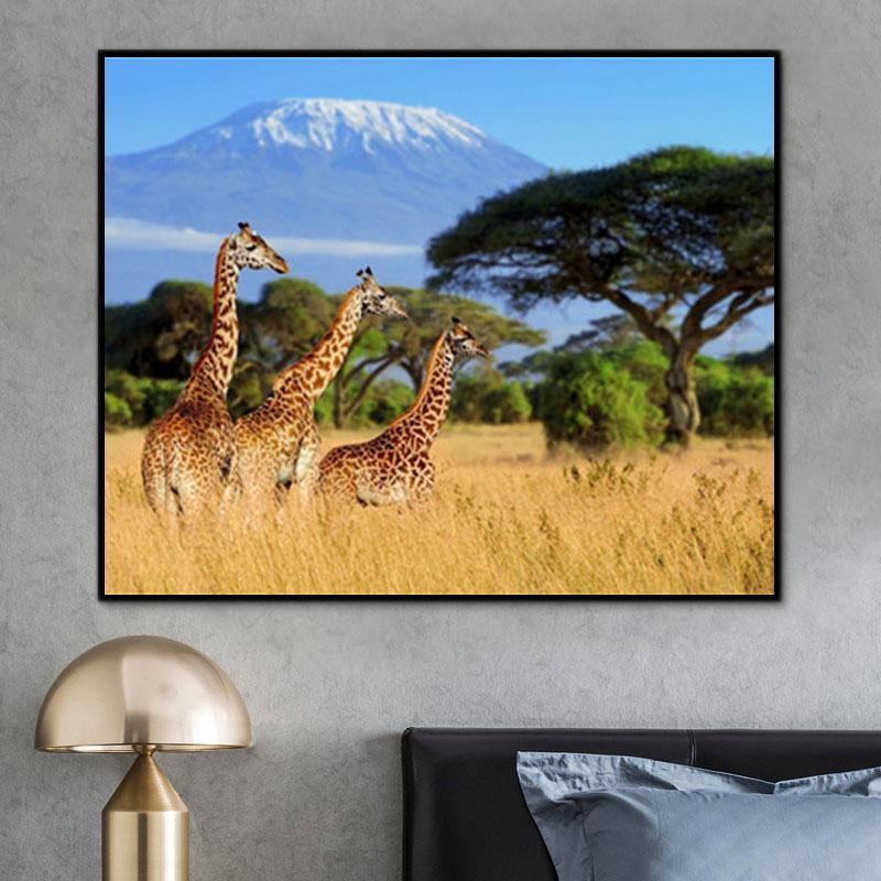 Tier Giraffe Malen Nach Zahlen Für Erwachsene Y5320