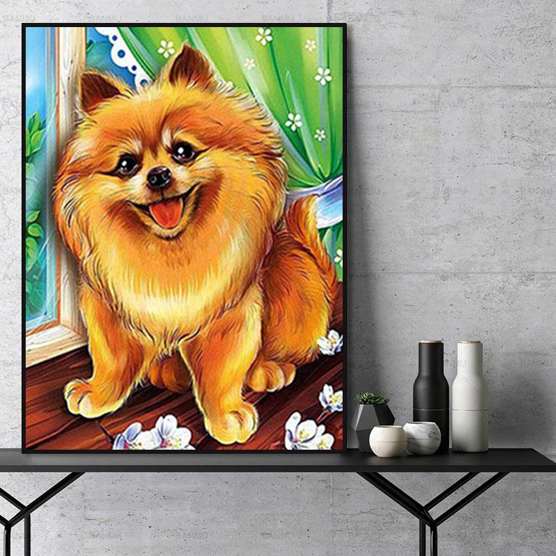 Tier Hund Malen Nach Zahlen Für Erwachsene Y5340