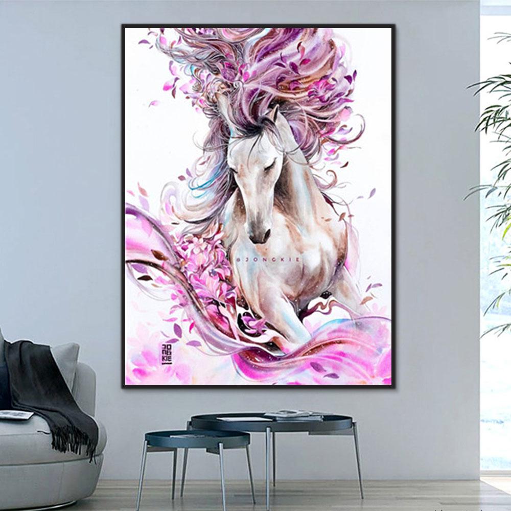 Tier Pferd Malen Nach Zahlen Für Erwachsene Y5372