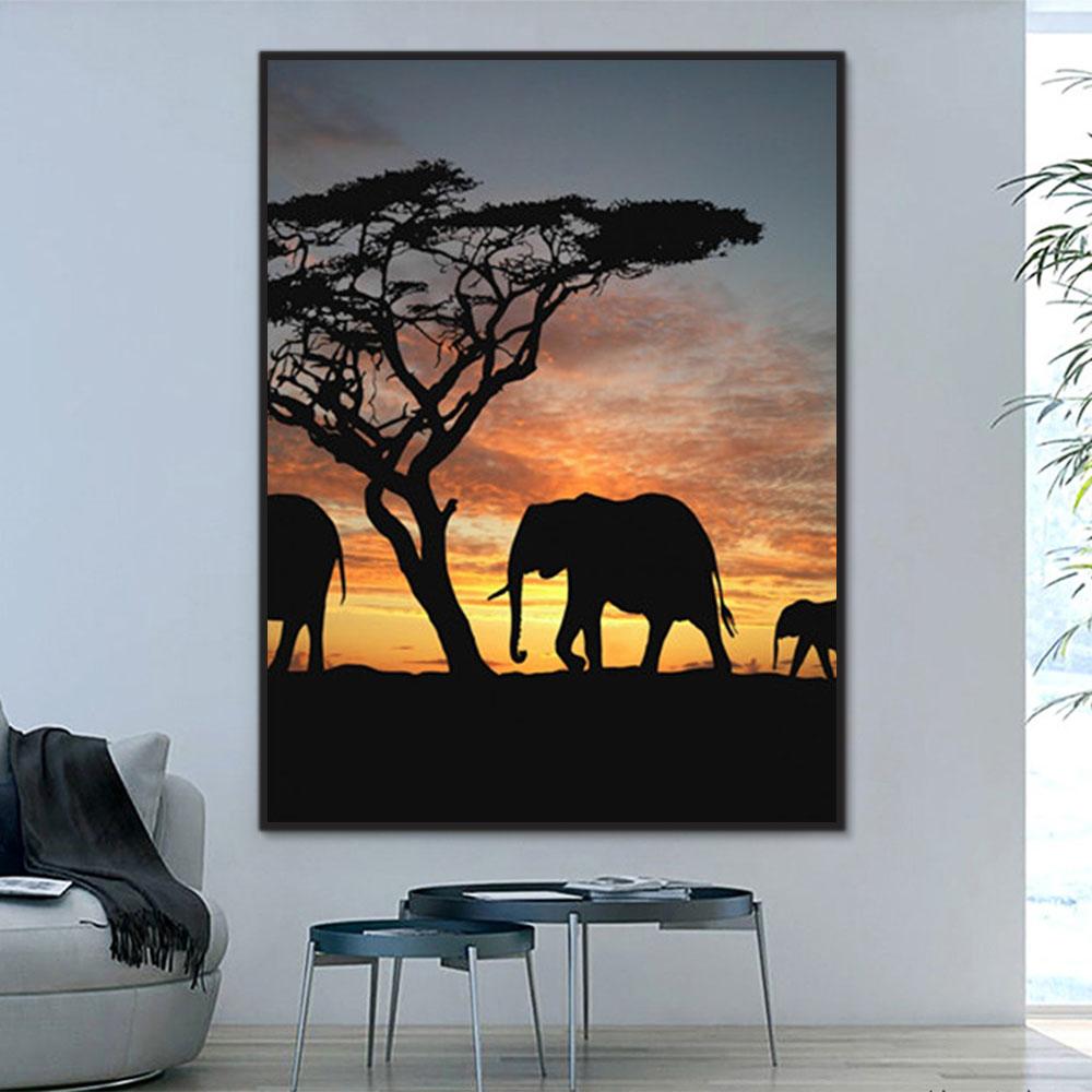 Tier Elefant Malen Nach Zahlen Für Erwachsene Y5413