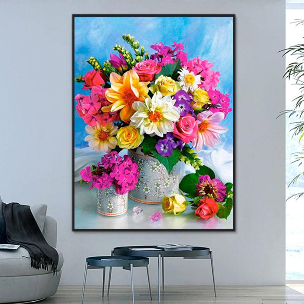 Blume Flasche Blume Malen Nach Zahlen Für Erwachsene Y5470