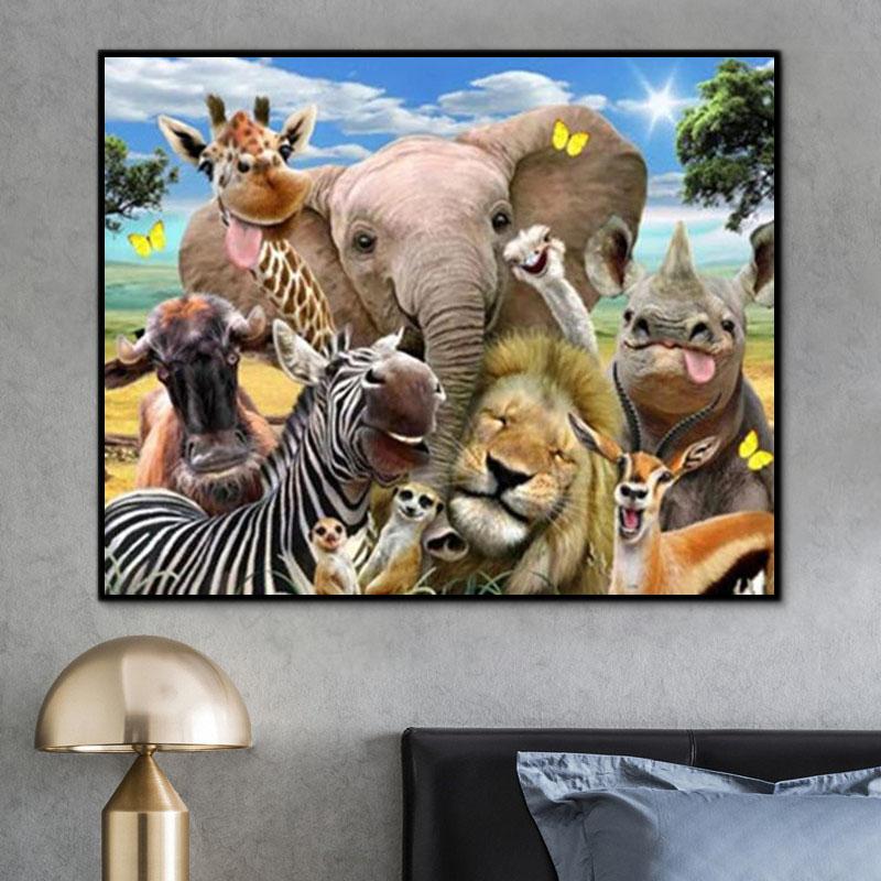 Tier Welt Malen Nach Zahlen Für Erwachsene Y5477