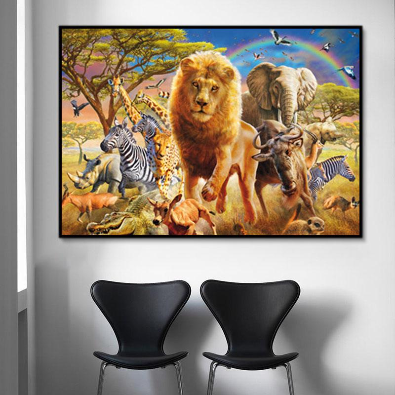 Tier Welt Malen Nach Zahlen Für Erwachsene Y5488