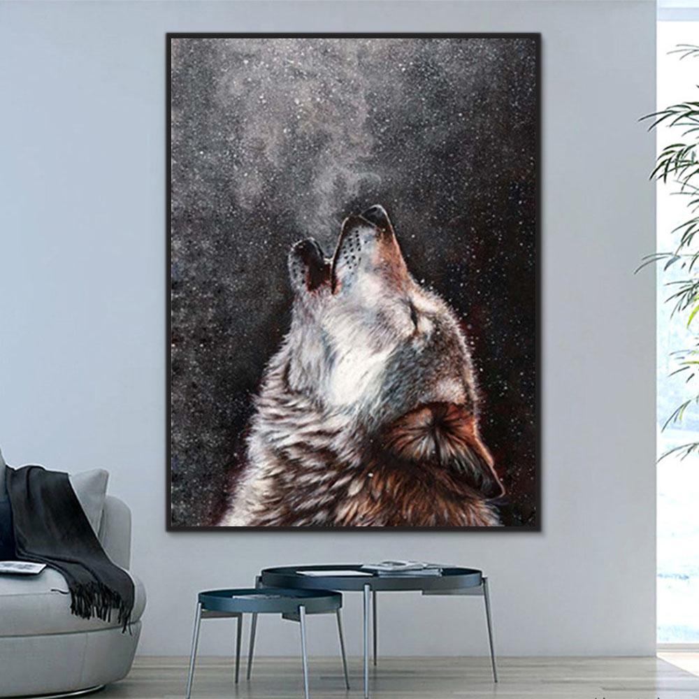 Tier Wolf Malen Nach Zahlen Für Erwachsene Y5581