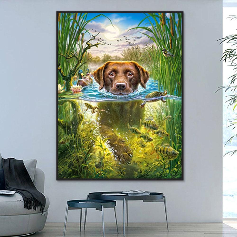 Hund & Katze Malen Nach Zahlen Für Kinder Y5595