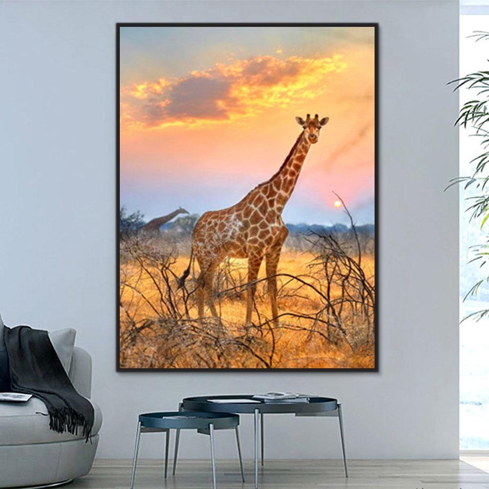 Tier Giraffe Malen Nach Zahlen Für Erwachsene Y5610