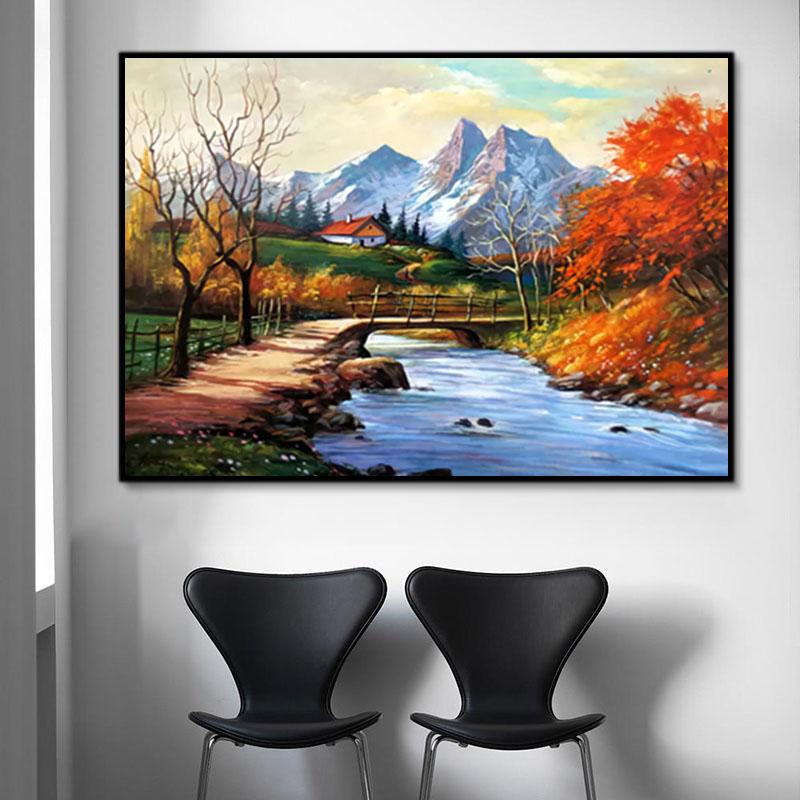 Natürlich Berg See Malen Nach Zahlen Für Erwachsene Y5703